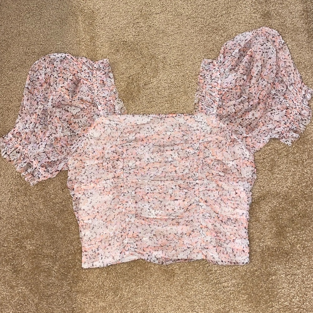 Floral Puff Sleeve Shirt